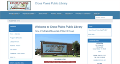 Desktop Screenshot of crossplainslibrary.com