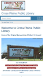 Mobile Screenshot of crossplainslibrary.com